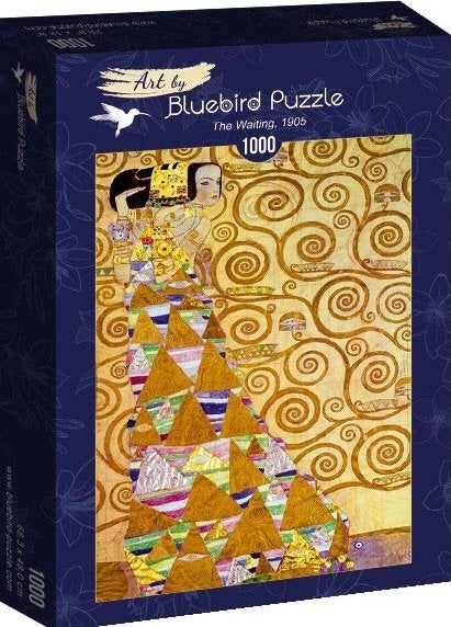 Blue Bird Gustav Klimt - The Waiting- 1000 stukjes, Ophalen of Verzenden, 500 t/m 1500 stukjes, Nieuw, Legpuzzel