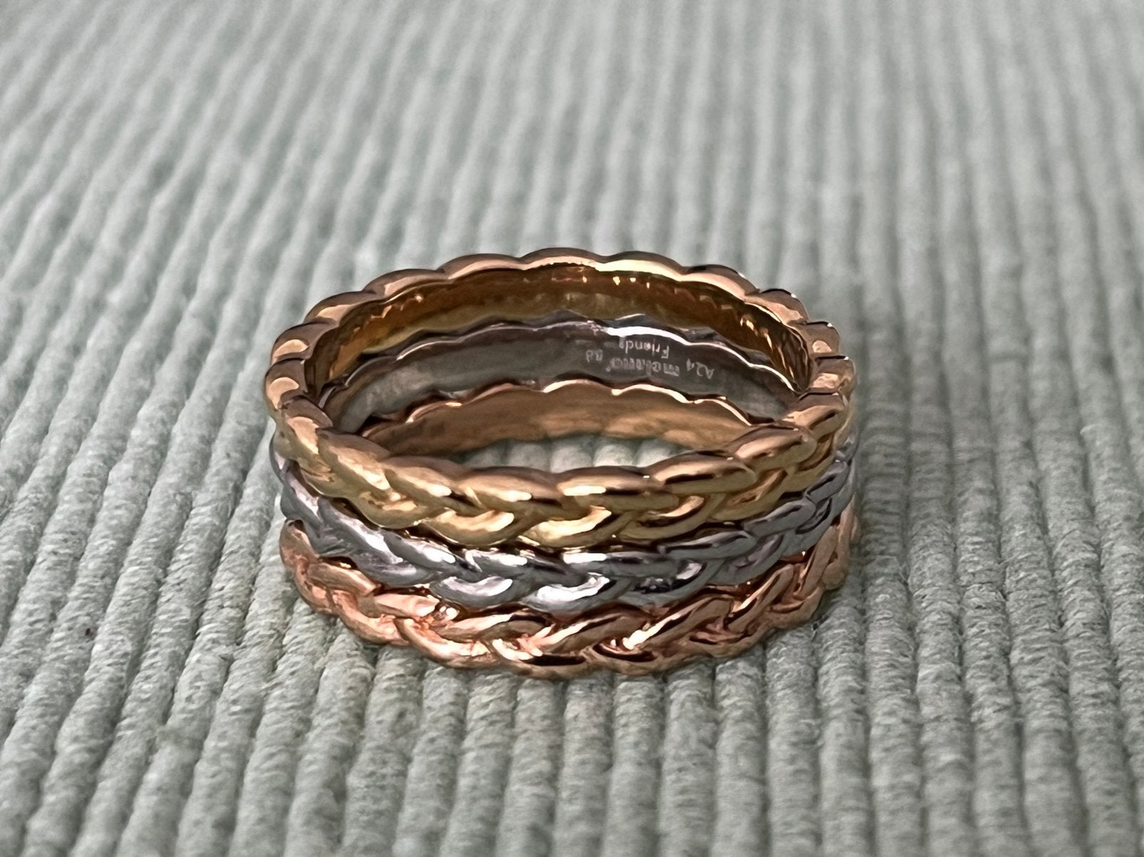 Melano ringen en zilveren ring met verwisselbare boletjes, Ophalen of Verzenden, Dame, Zilver, Kleiner dan 17