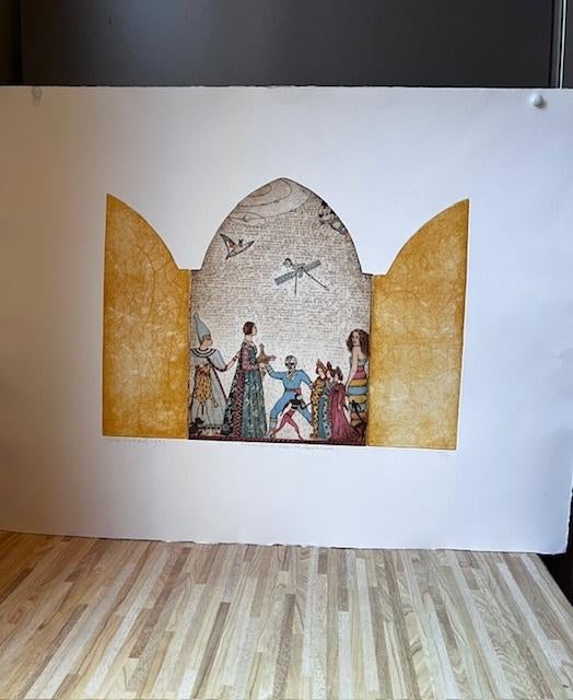Towards a New Millennium 44/90 (51x65) bladgoud – Gea Karhof, Ophalen of Verzenden