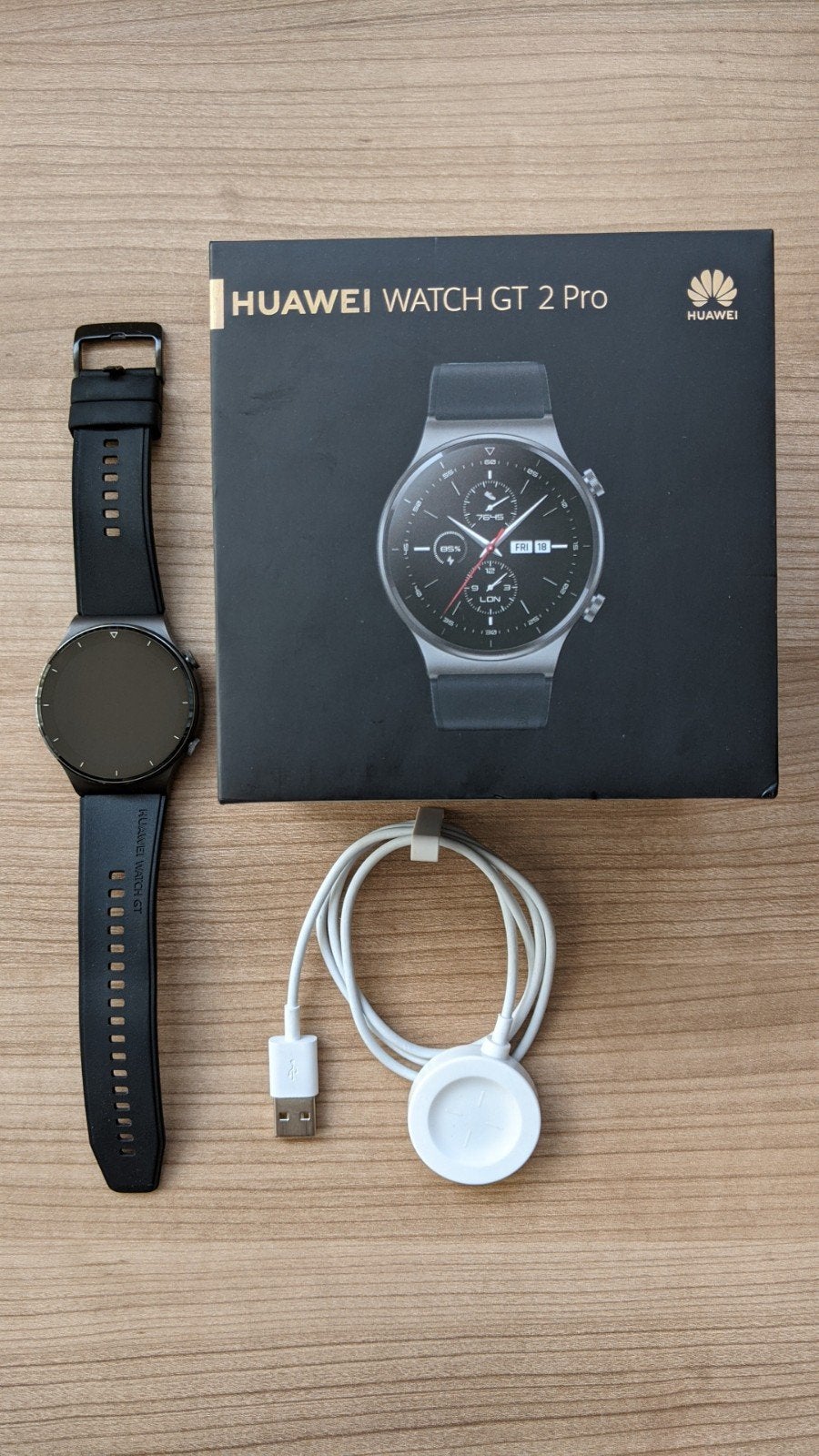 ​Huawei Watch GT 2 Pro (Night Black), Zwart, Zo goed als nieuw, Waterdicht, Huawei