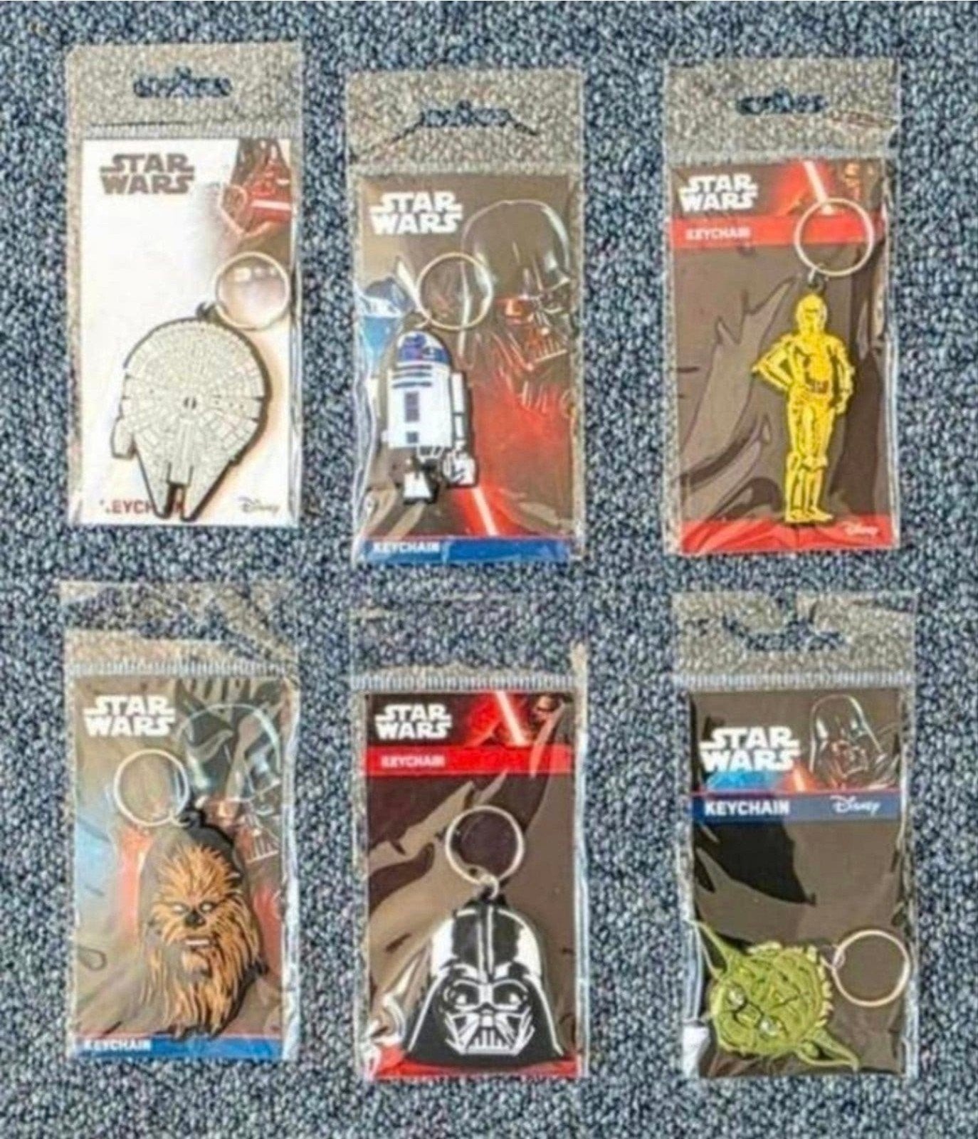 Star Wars – Set van 6 originele sleutelhangers, Ophalen of Verzenden, Nieuw, Kind