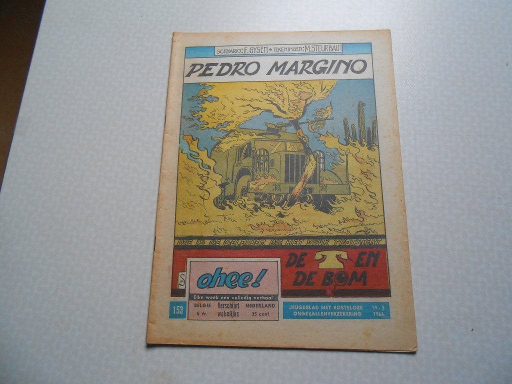 Ohee 153 De telefoon en de bom 1966., Boeken, Eén stripboek, Ophalen of Verzenden, Zo goed als nieuw