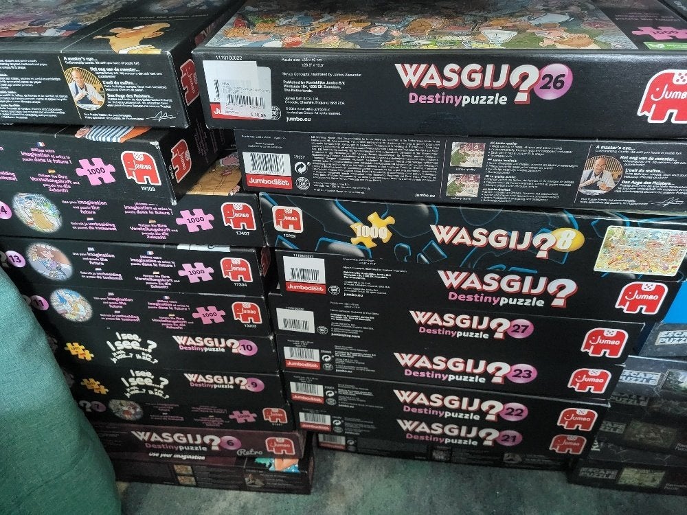 Diverse Wasgij en v haasteren puzzels, Hobby en Vrije tijd, Denksport en Puzzels, Ophalen of Verzenden, 500 t/m 1500 stukjes, Gebruikt