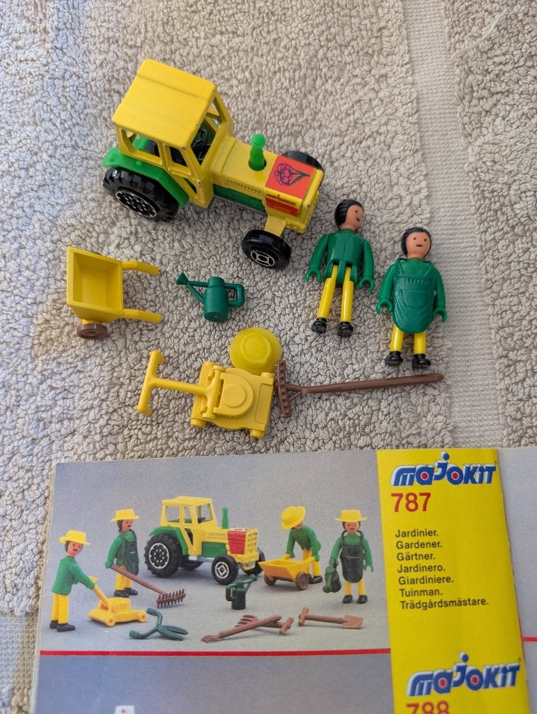 Vintage Majorette MAJOKIT set nr 787 Groenwerkers, Ophalen of Verzenden, Gebruikt, Overige merken