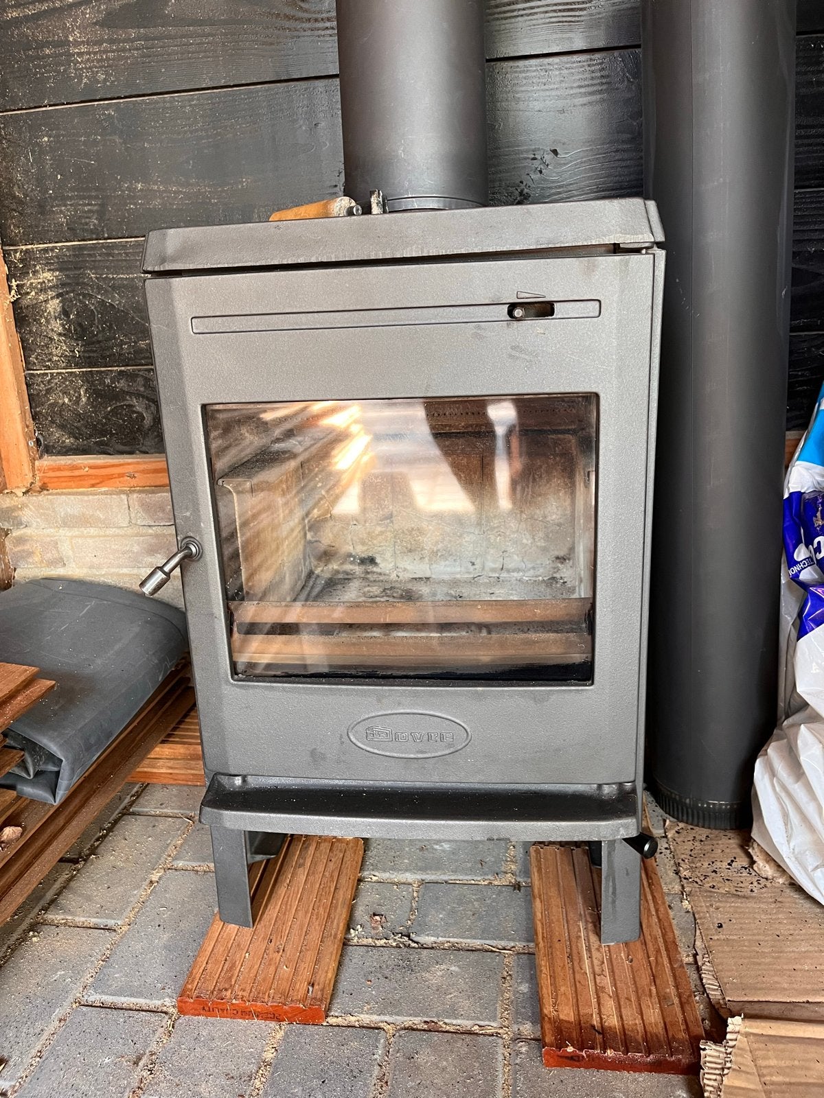 Dovre houtkachel 350 CB - Vrijstaand en Gebruikt, Huis en Inrichting, Kachels, Ophalen, Gebruikt, Houtkachel, Vrijstaand