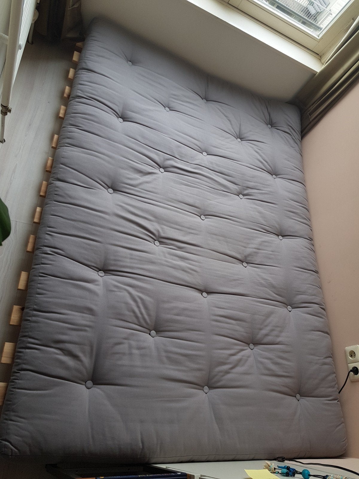 Karup futon (ZONDER FRAME), Ophalen, Gebruikt, Tweepersoons, 140 cm