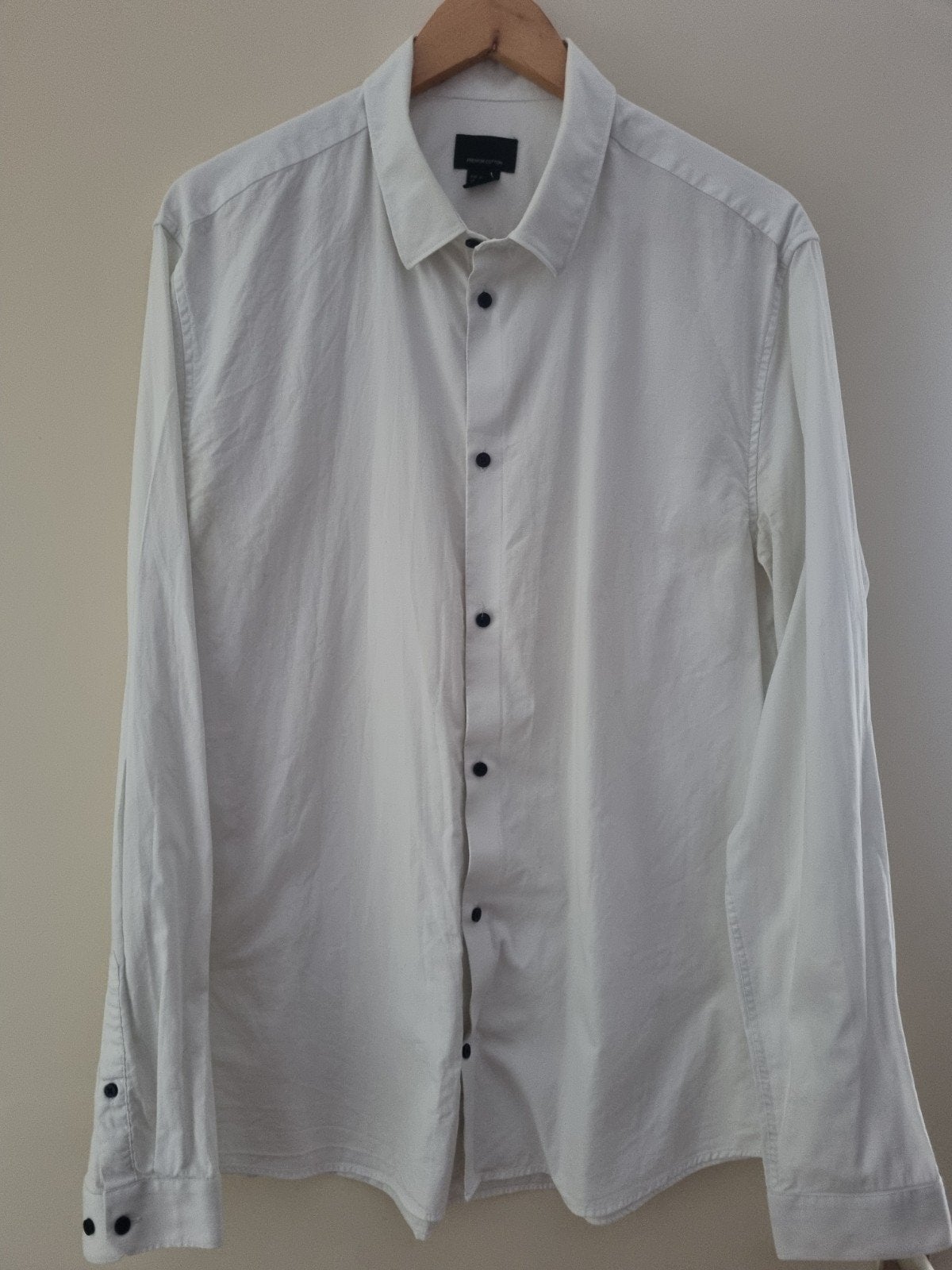 Heren overhemd xl wit, Kleding | Heren, Overhemden, Ophalen of Verzenden, Wit, Halswijdte 43/44 (XL)
