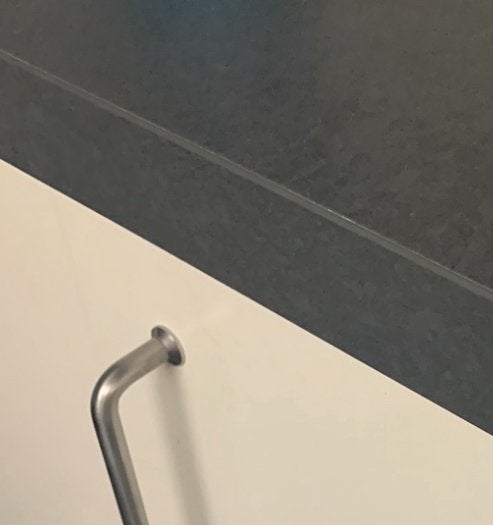 Nieuw aanrechtblad in plastic in het echt grijzer, Ophalen, 200 cm of meer, Nieuw, 200 cm of meer