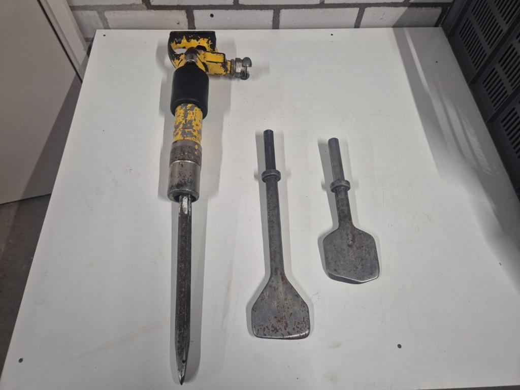Pneumatische Hakhamer met 3 Beitels - Krachtig Gereedschap, Ophalen of Verzenden, ., ., .