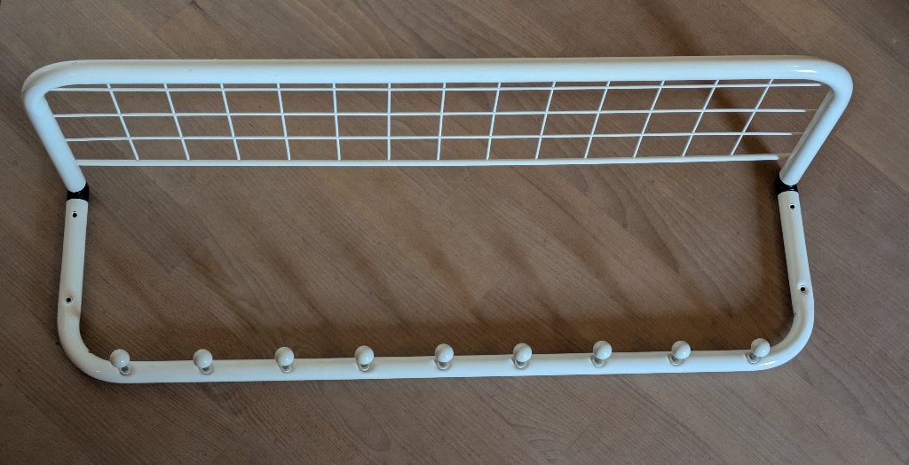 Vintage IKEA Viktor kapstok | Niels Gammelgaard | wit, Huis en Inrichting, Wandkapstok, Ophalen of Verzenden, Zo goed als nieuw
