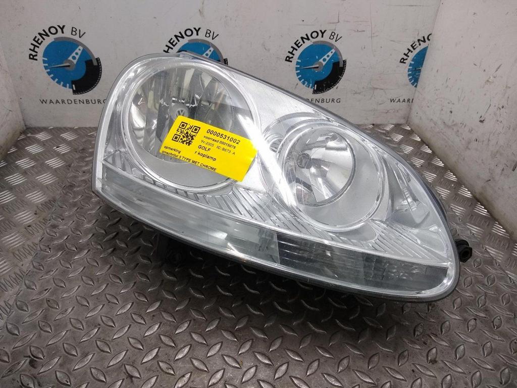 VOLKSWAGEN GOLF 1.9 TDI Sportl. H6  KOPLAMP R 2005, Ophalen of Verzenden, Gebruikt, ARN erkend