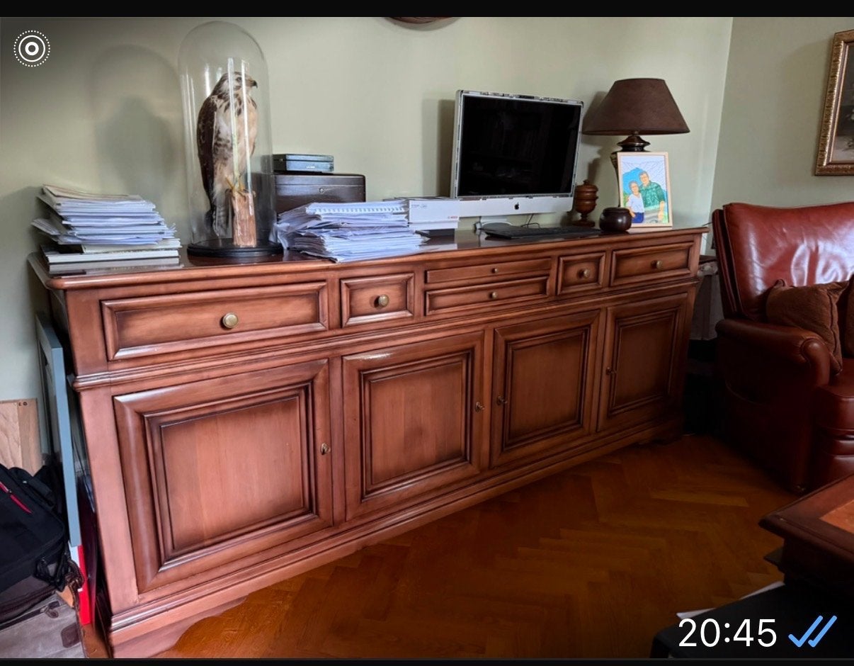 Degelijk kersenhouten dressoir van Novioform., Gebruikt, 150 tot 200 cm, Ophalen of Verzenden, 25 tot 50 cm