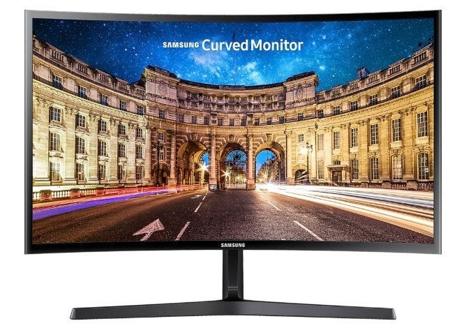 Samsung Curved Monitor LC27F396FHRXEN, Gebruikt, 3 tot 5 ms, Curved, HDMI