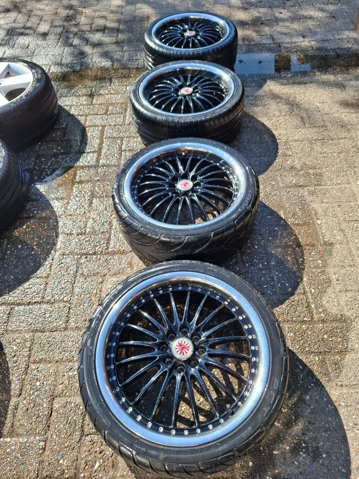 Wolfrace 17 inch Asia Tech velgen 4x100/4x108, Gebruikt, Velg(en), 17 inch, Personenwagen