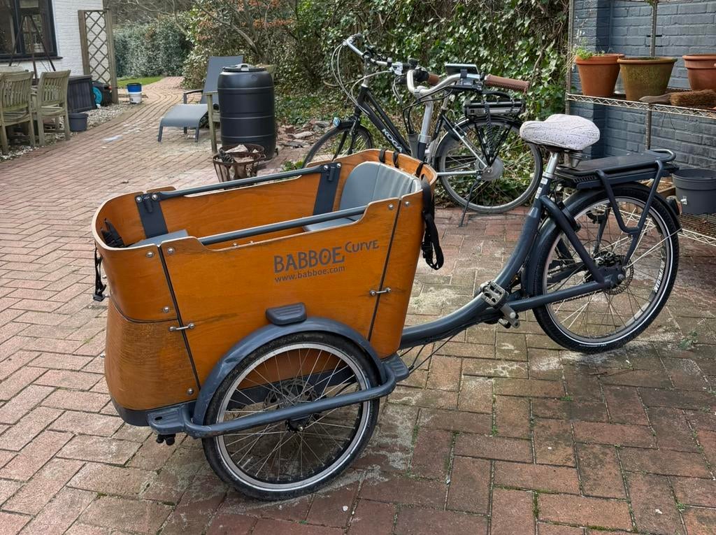 Babboe Curve-E elektrische bakfiets / 4 plekken, Ophalen, Gebruikt, 4 kinderen of meer