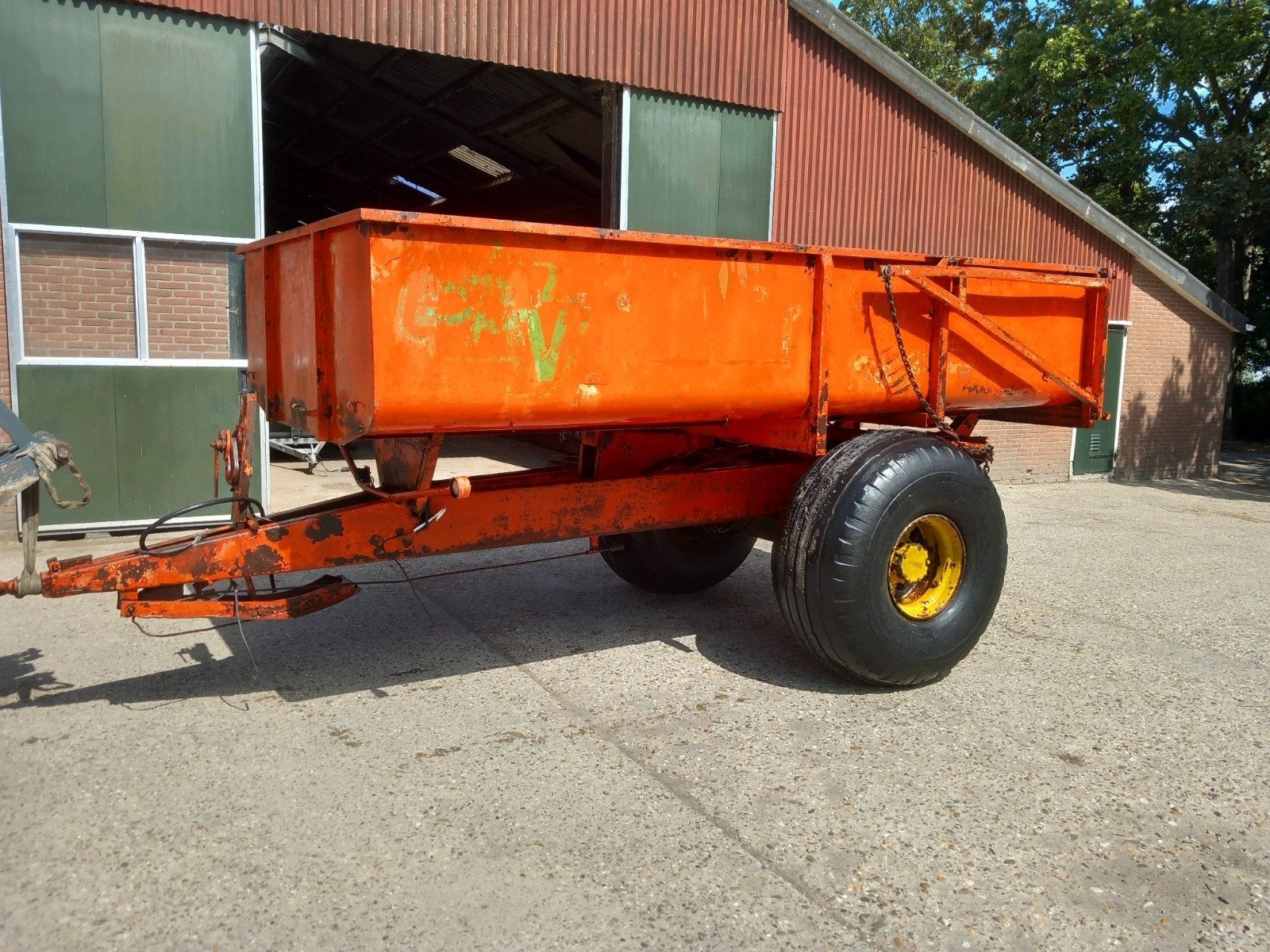 BAV KIEPWAGEN met zware as en grote banden, Ophalen, Akkerbouw, Transport