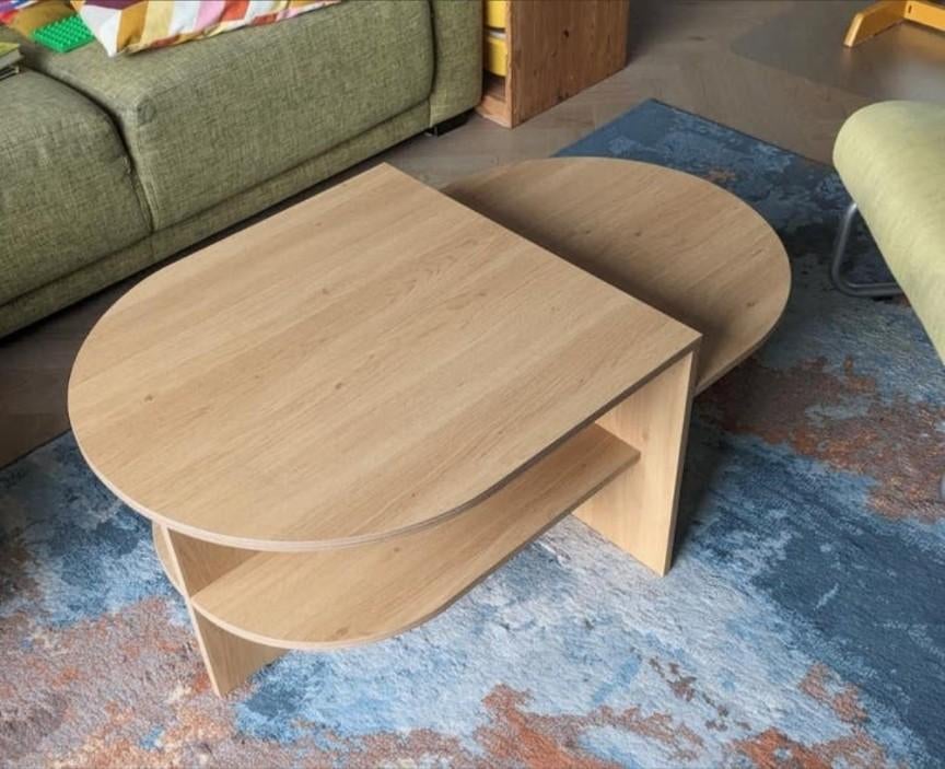 Salontafel van jysk Lisjberg, Ophalen, Gebruikt, 100 tot 150 cm, 50 tot 100 cm