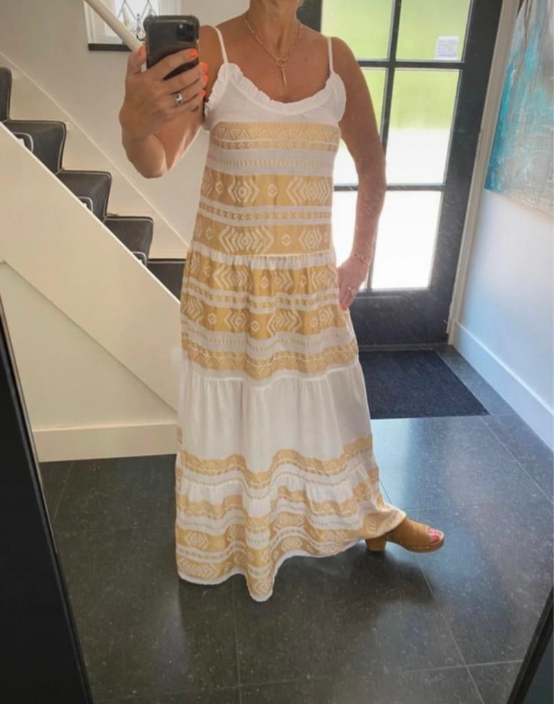 Be You, exclusieve super mooie maxi jurk, XS/S, Kleding | Dames, Jurken, Wit, Nieuw, Ophalen of Verzenden, Maat 36 (S)