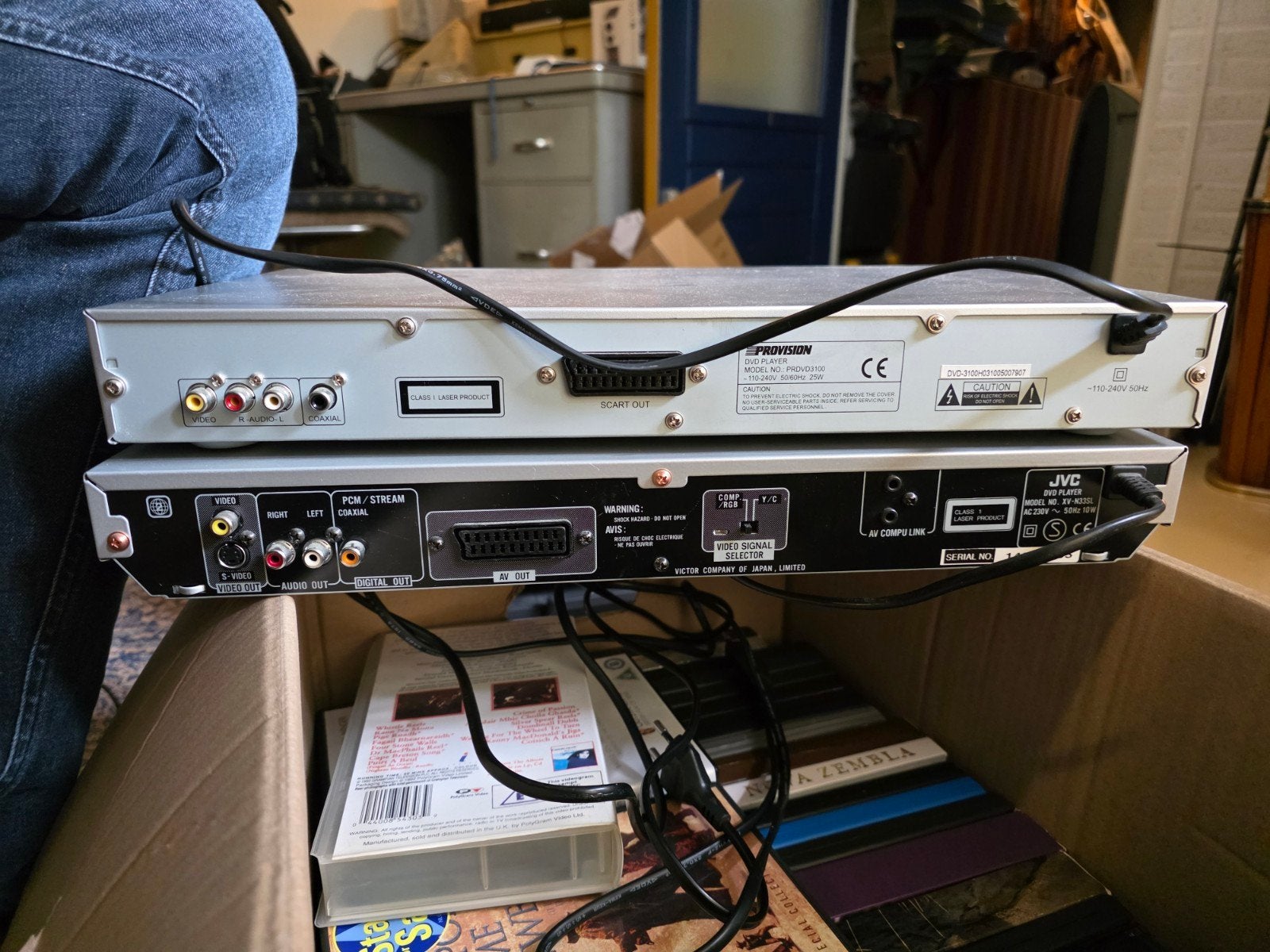JVC XV-N33 & Provision PRDVD 3100 DVD-spelers, Ophalen of Verzenden, Gebruikt, Dvd-speler, JVC