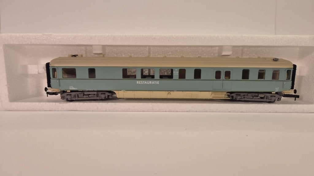 Roco NS Restauratiewagon Turquois/groen H0, Gebruikt, Gelijkstroom, Wagon, Ophalen of Verzenden