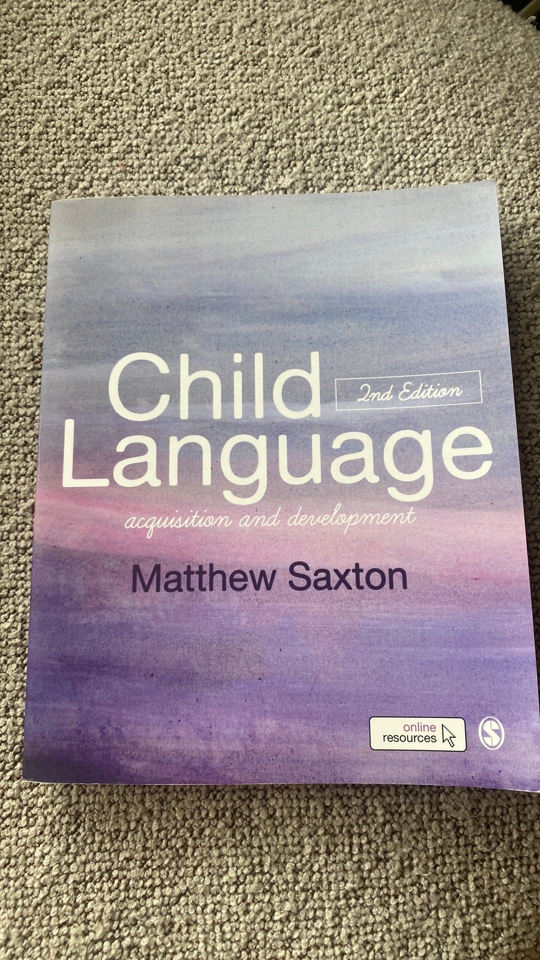 Child language - 2nd edition, Ophalen of Verzenden, Beta, Zo goed als nieuw, WO
