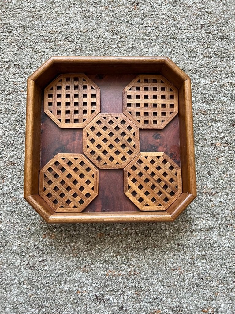 houten set, Antiek en Kunst, Curiosa en Brocante, Ophalen of Verzenden
