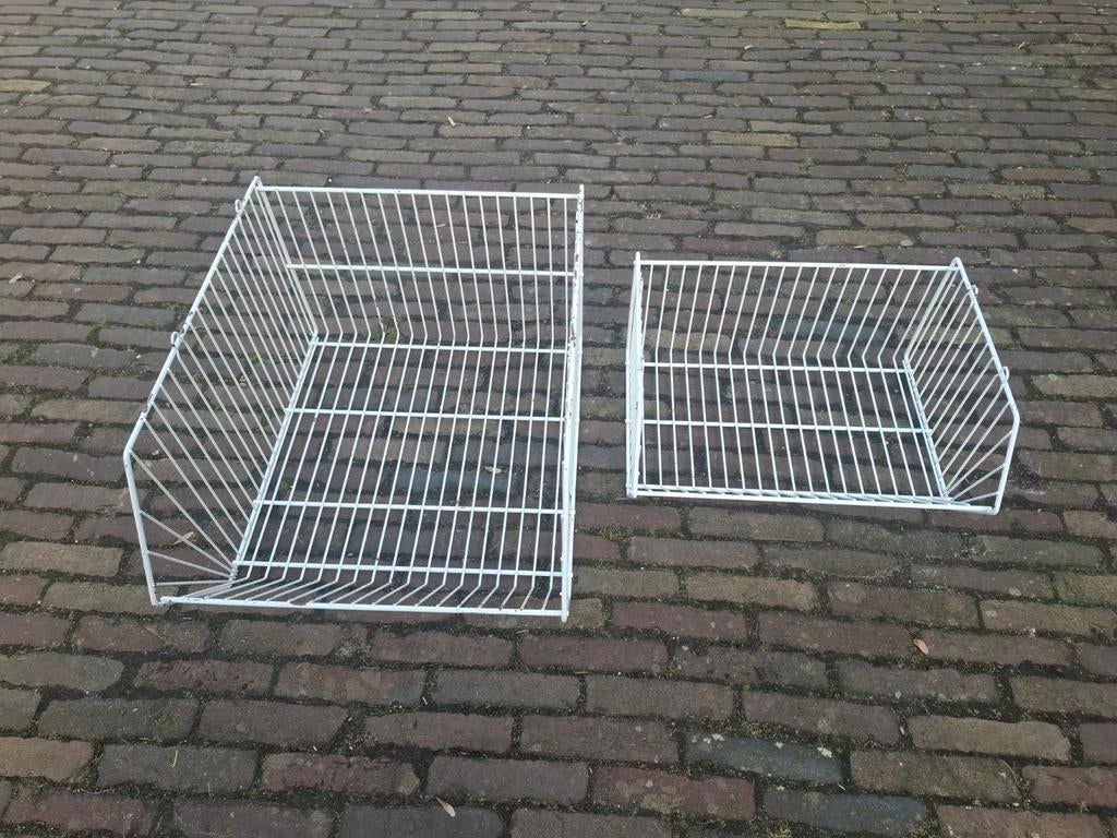 Metalen draadmanden - 9 kleine, 1 grote, Ophalen of Verzenden, Rond, Overige materialen