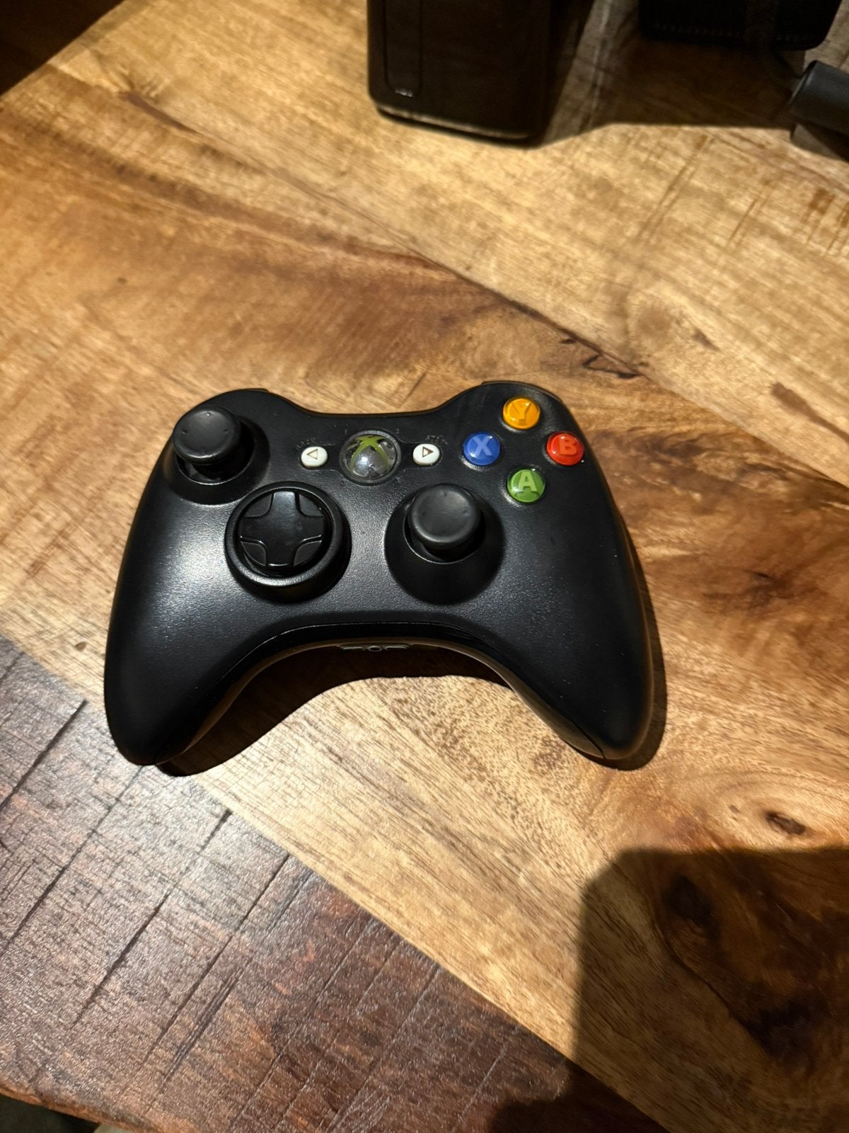 Xbox 360 controller zwart, Ophalen of Verzenden, Zo goed als nieuw, Controller, Xbox Original