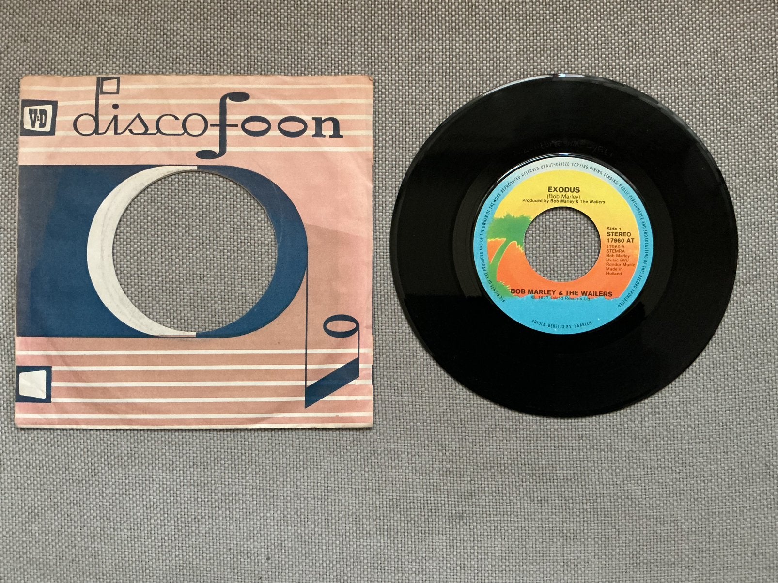 Bob Marley single vinyl. Exodus., Ophalen of Verzenden, Gebruikt, Overige formaten
