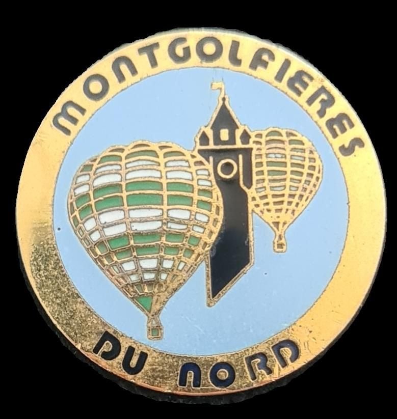 Montgolfieres du Nord ballon pin, Verzenden, Nieuw, Transport, Speldje of Pin
