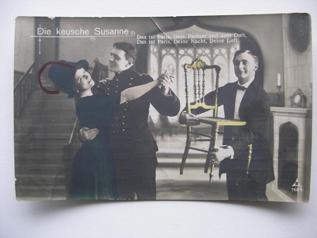 Foto uit operette Die keusche Susanne 1912, Gebruikt, Foto, Ophalen of Verzenden, Voor 1940