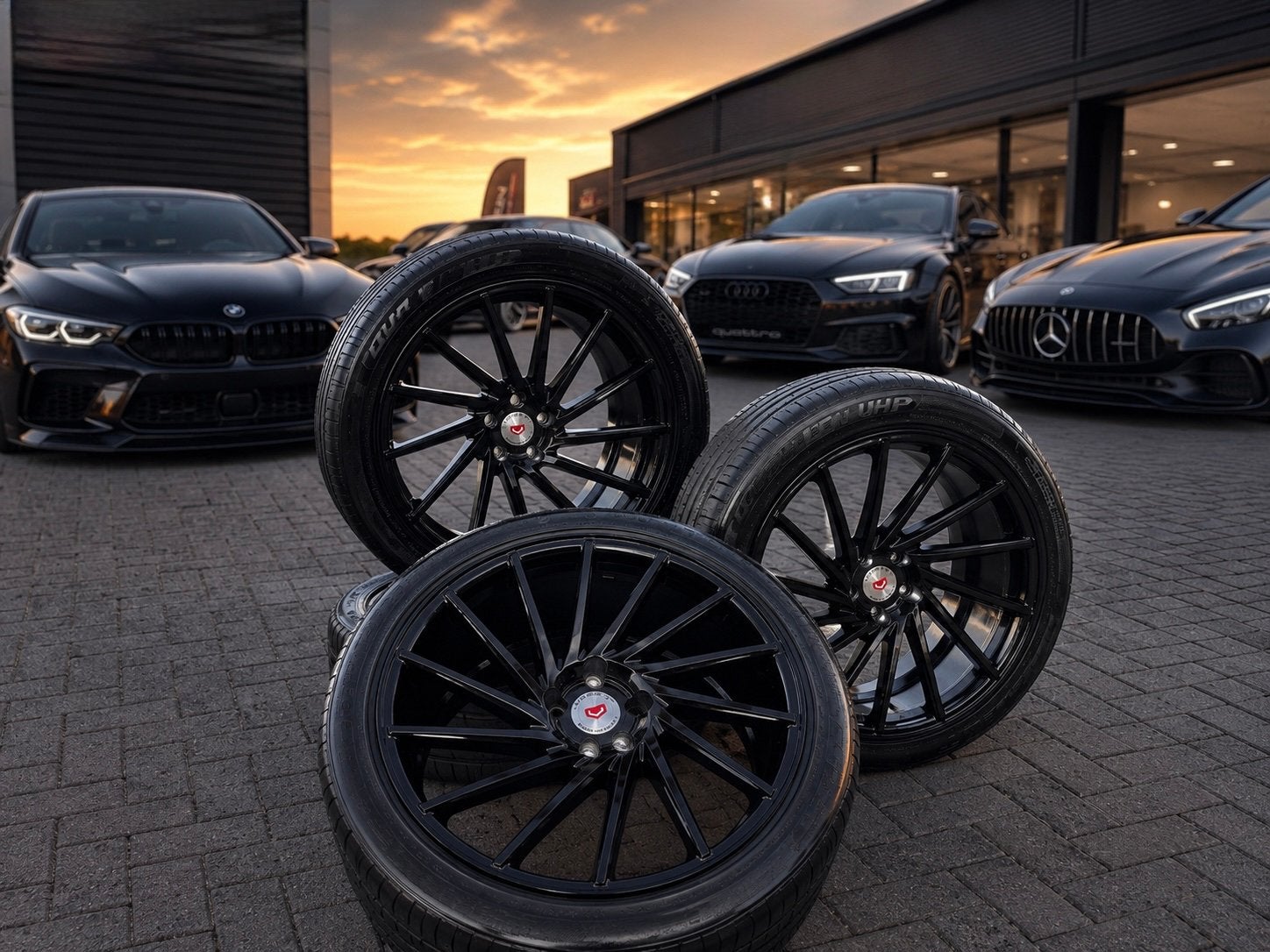 19” 5x112 super dikke Vossen VPS-305T look, Ophalen, Zo goed als nieuw