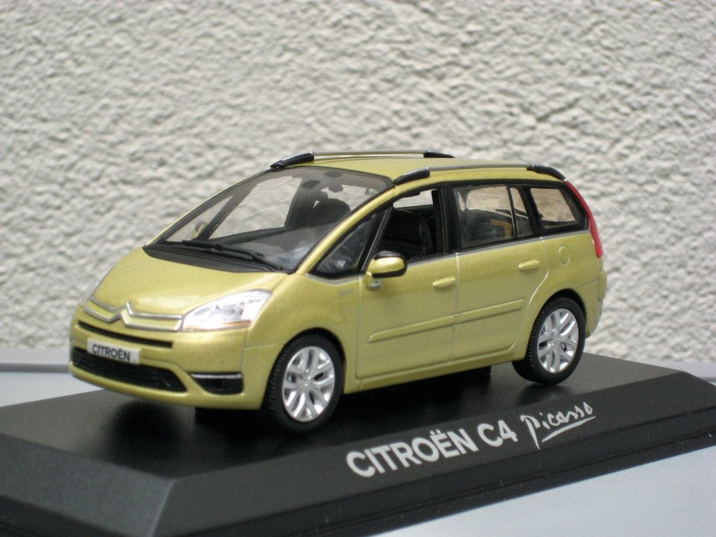 Citroen C4 Grand Picasso geel Norev 1:43, Hobby en Vrije tijd, Ophalen of Verzenden, Nieuw, Auto, Norev