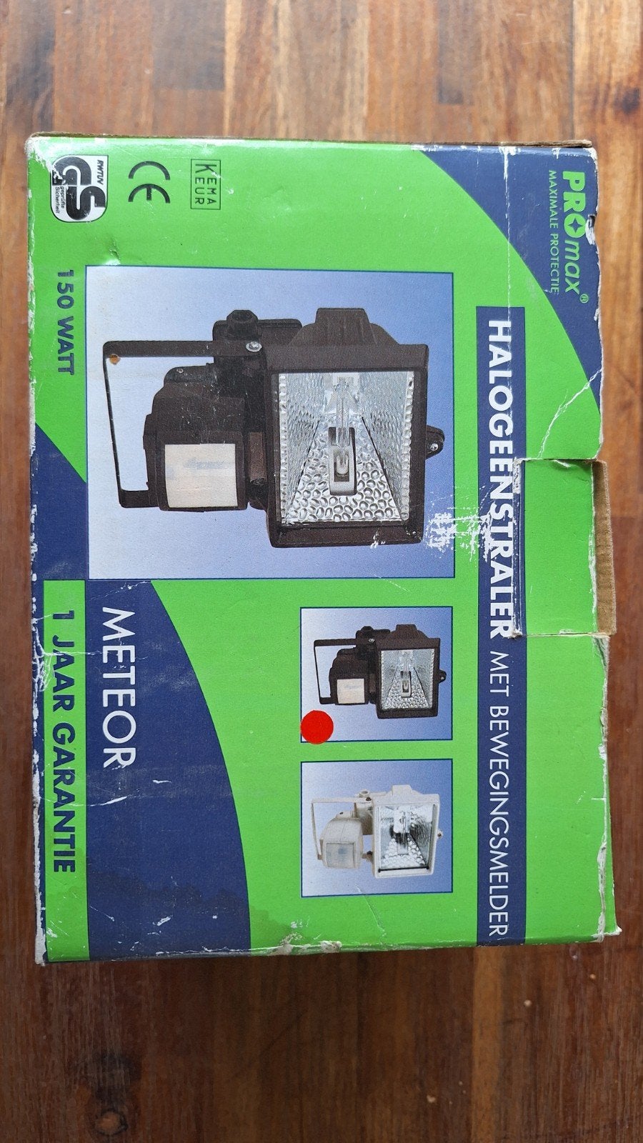 ProMax Halogeenstraler 150W met bewegingsmelder, Ophalen of Verzenden, Nieuw