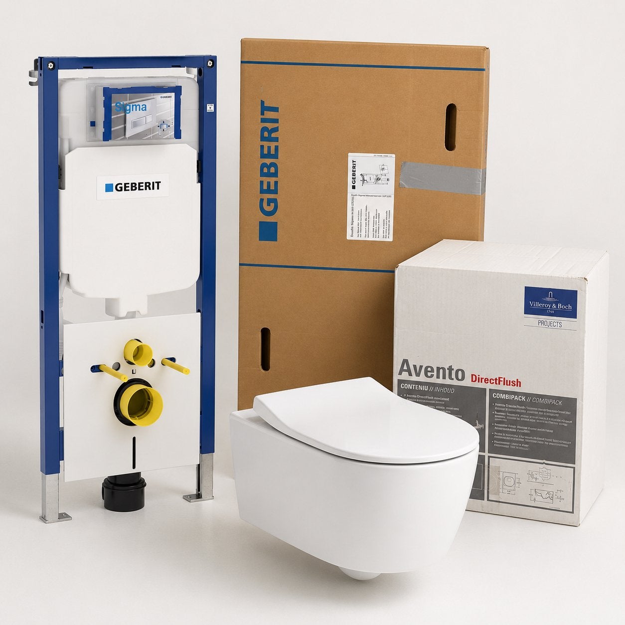 Villeroy & Boch Avento DirectFlush wandcloset combipack, Doe-het-zelf en Verbouw, Ophalen, Nieuw, Toilet