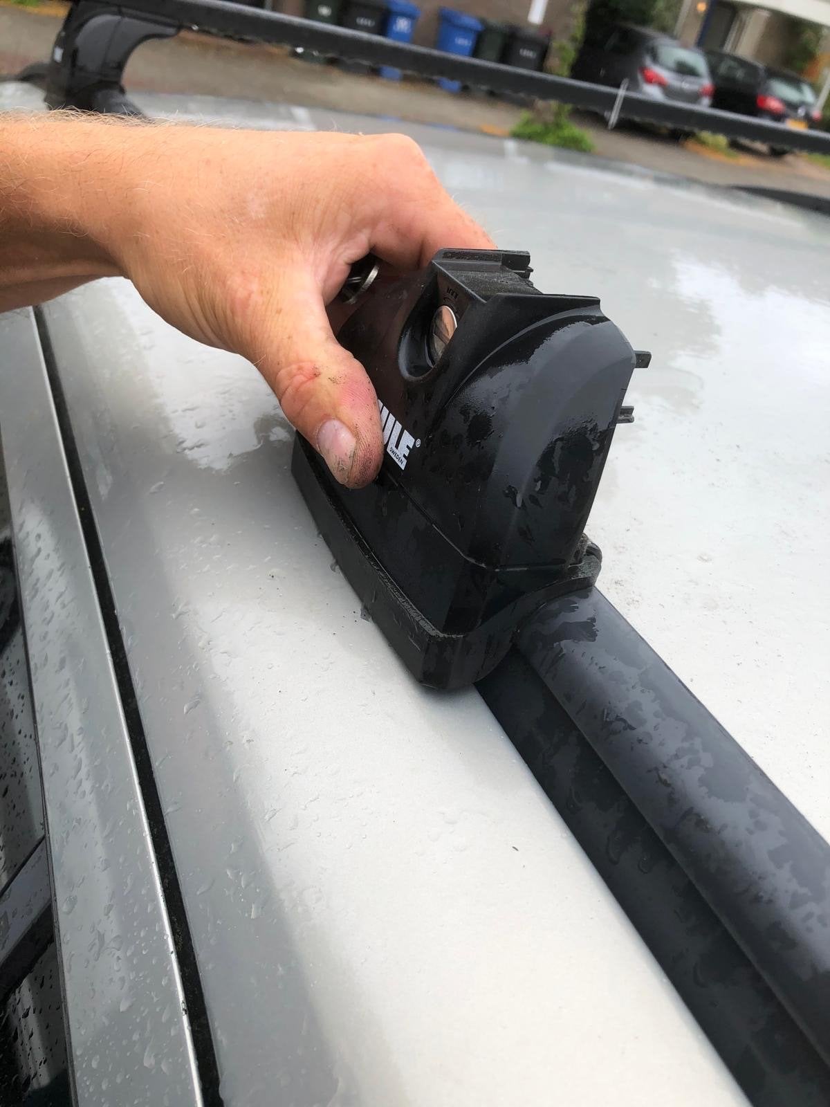 Thule Squarebar dakdragers Opel Zafira B (2005-2010), Auto diversen, Dakdragers, Ophalen, Gebruikt