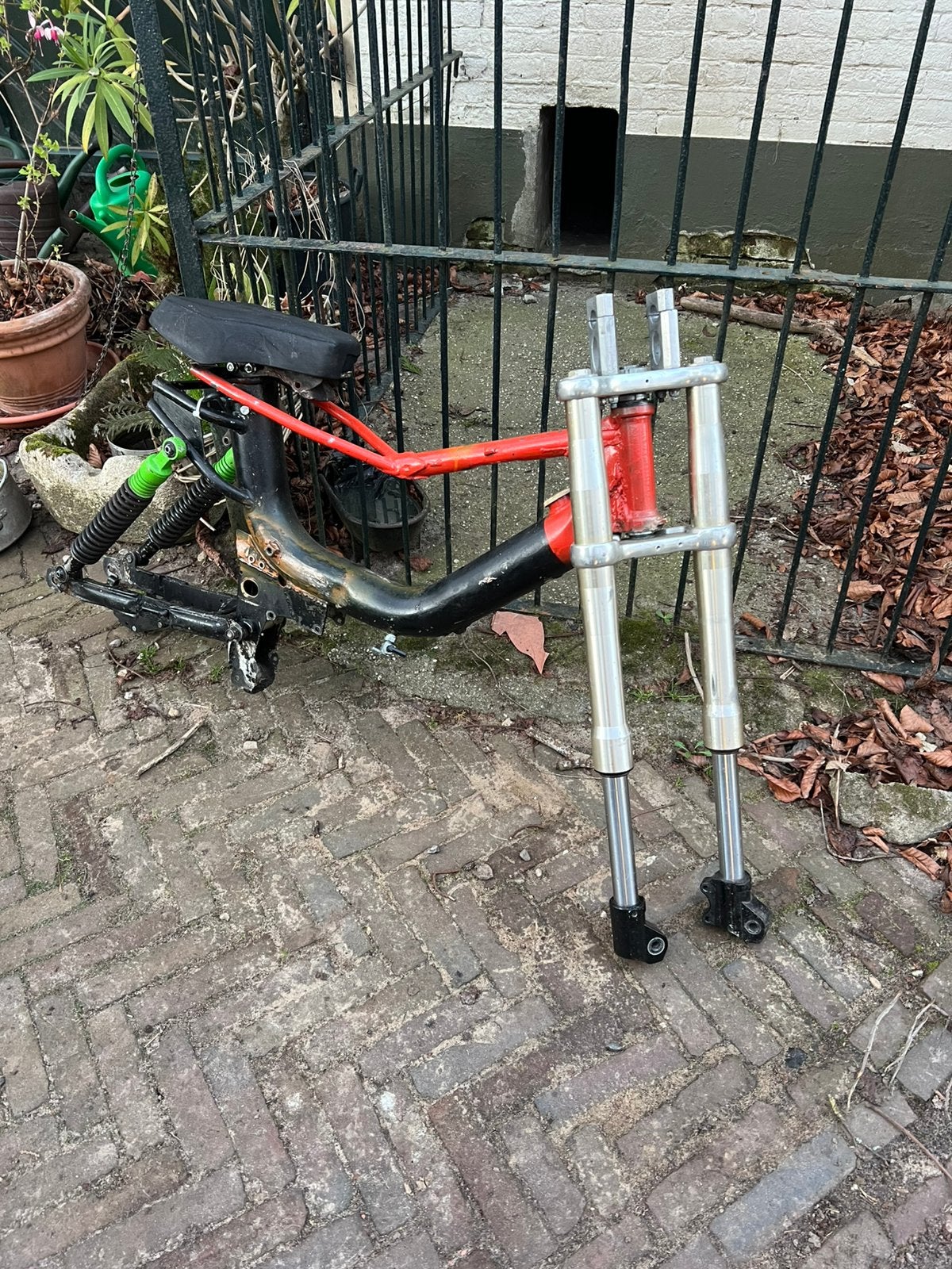 Cross tomos frame, Fietsen en Brommers, Ophalen, Gebruikt