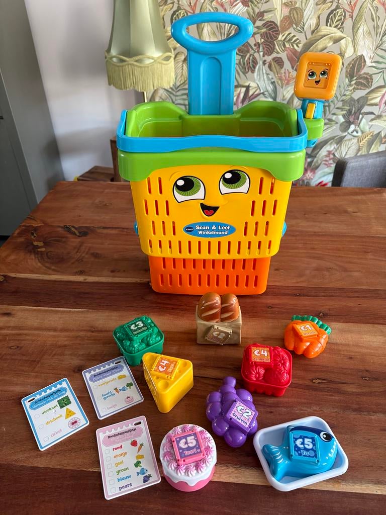 VTech Scan en Leer Winkelmandje met accessoires, Kinderen en Baby's, Speelgoed | Vtech, Ophalen, Zo goed als nieuw, 2 tot 4 jaar