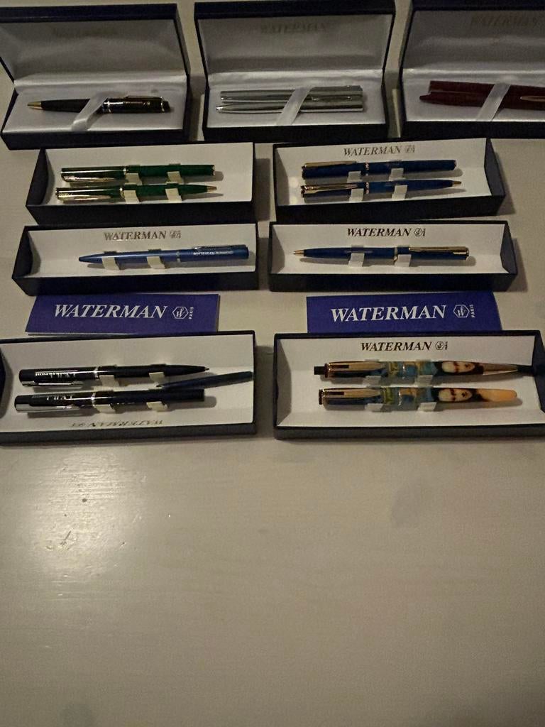 Waterman pennen setjes, Verzamelen, Pennenverzamelingen, Ophalen of Verzenden, Zo goed als nieuw, Vulpen, Waterman