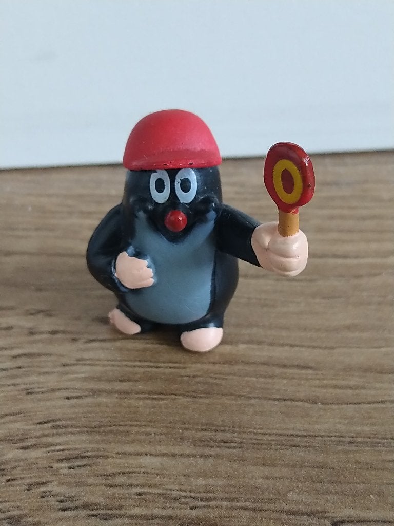 Molletje / little mole / mol met bordje (Krtek), Ophalen of Verzenden, Zo goed als nieuw