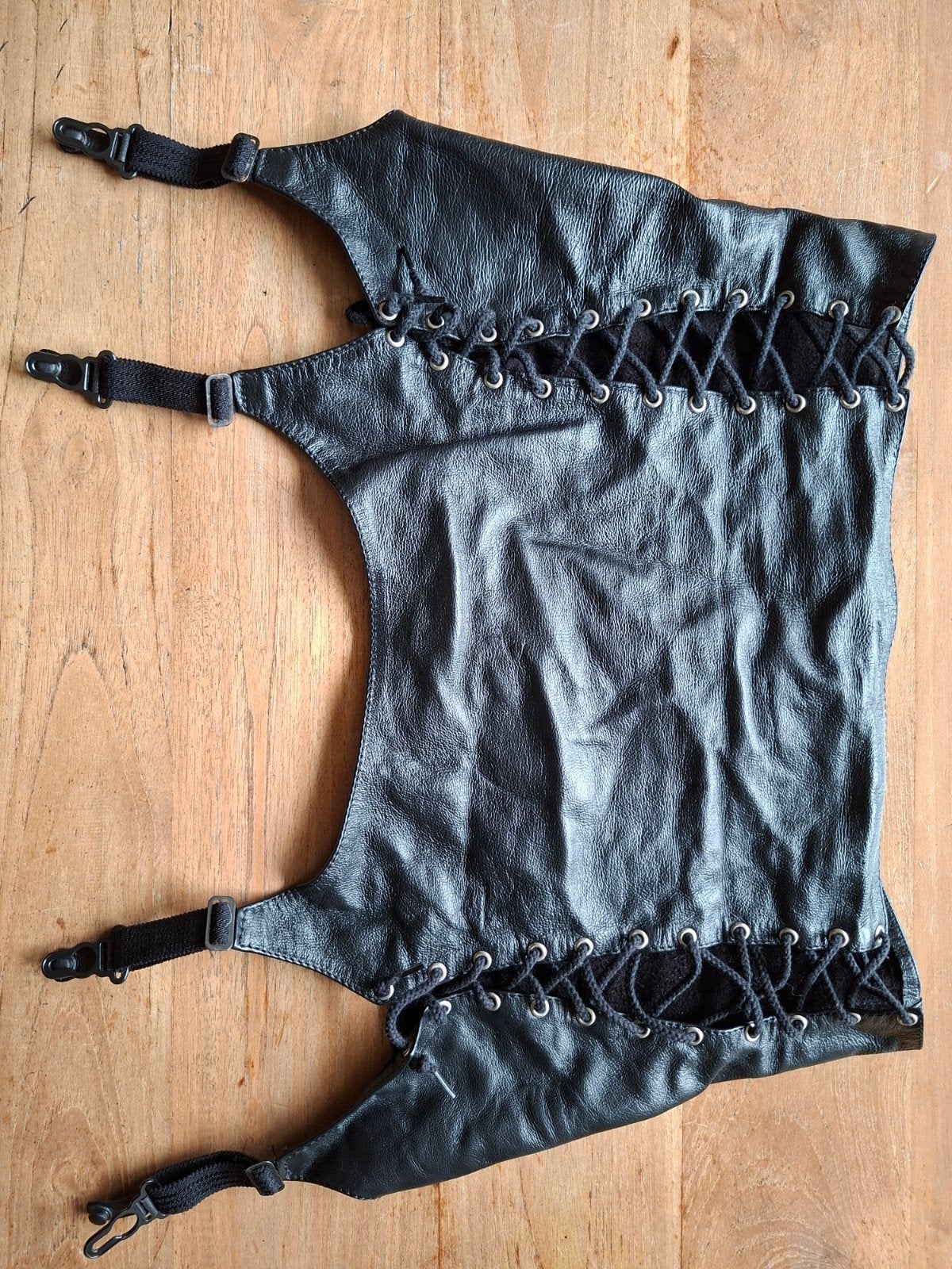 echt leder jarretelles, Verzenden, Zwart, Body of Korset