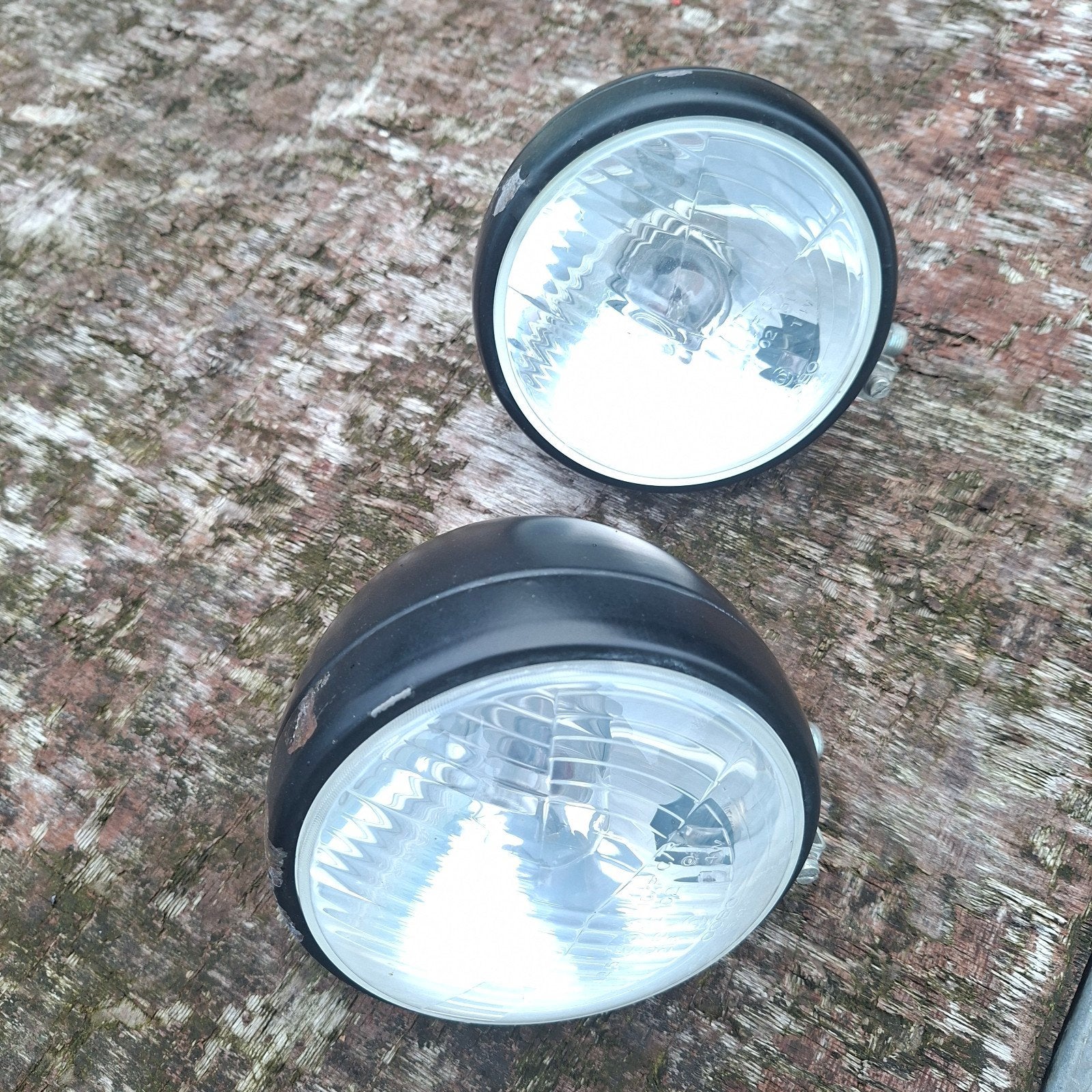 Set van 2  koplampen tractor rond 15 cm, Auto-onderdelen, Ophalen of Verzenden, Gebruikt, Universele onderdelen