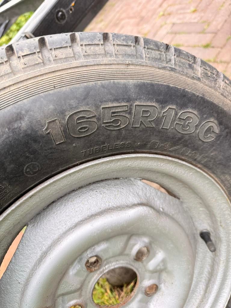 165R13C Band met Velg - Gebruikt, Goede Staat, Ophalen of Verzenden, Gebruikt