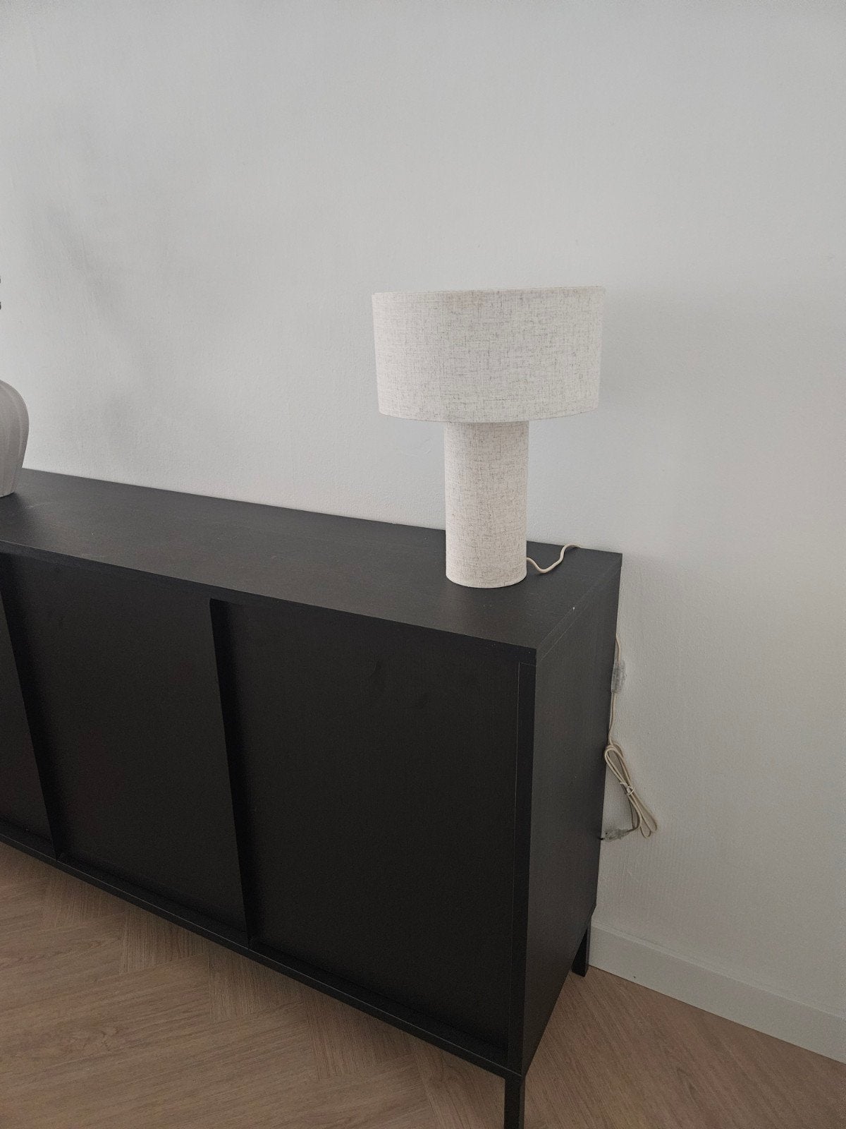 2x Karwei Tafellamp - Zo goed als nieuw, Overige merken, Textiel, Wit, Ophalen of Verzenden