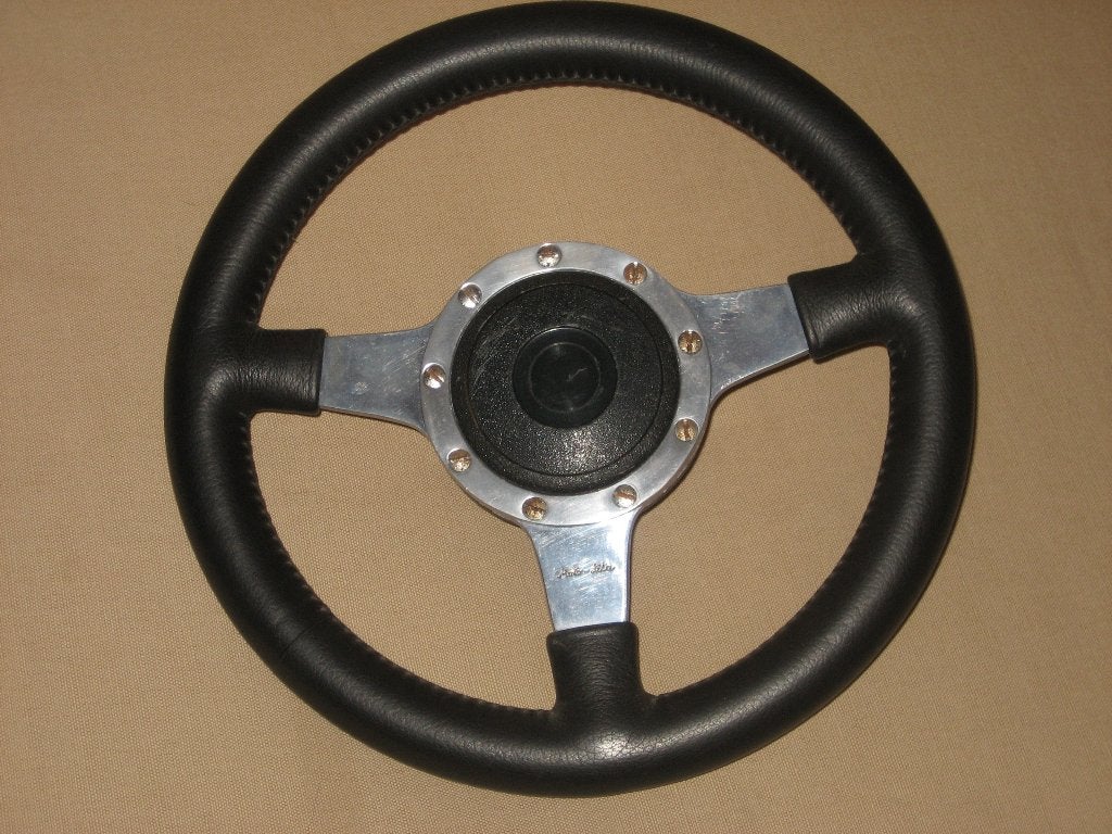 Vintage Moto Lita leren stuur, Mini, Imp, Lotus, MG, A-H +, Ophalen of Verzenden, Nieuw, Triumph