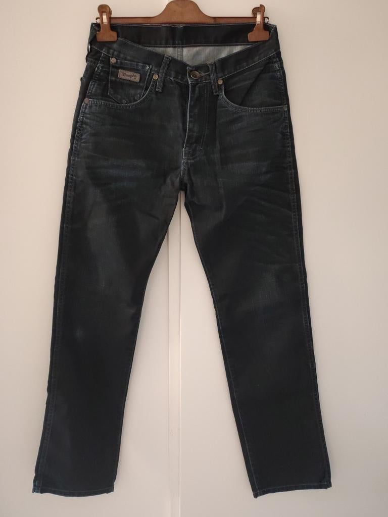 Wrangler spijkerbroek - Donkerblauw - maat W32-L34, Blauw, Wrangler, W32 (confectie 46) of kleiner, Ophalen of Verzenden