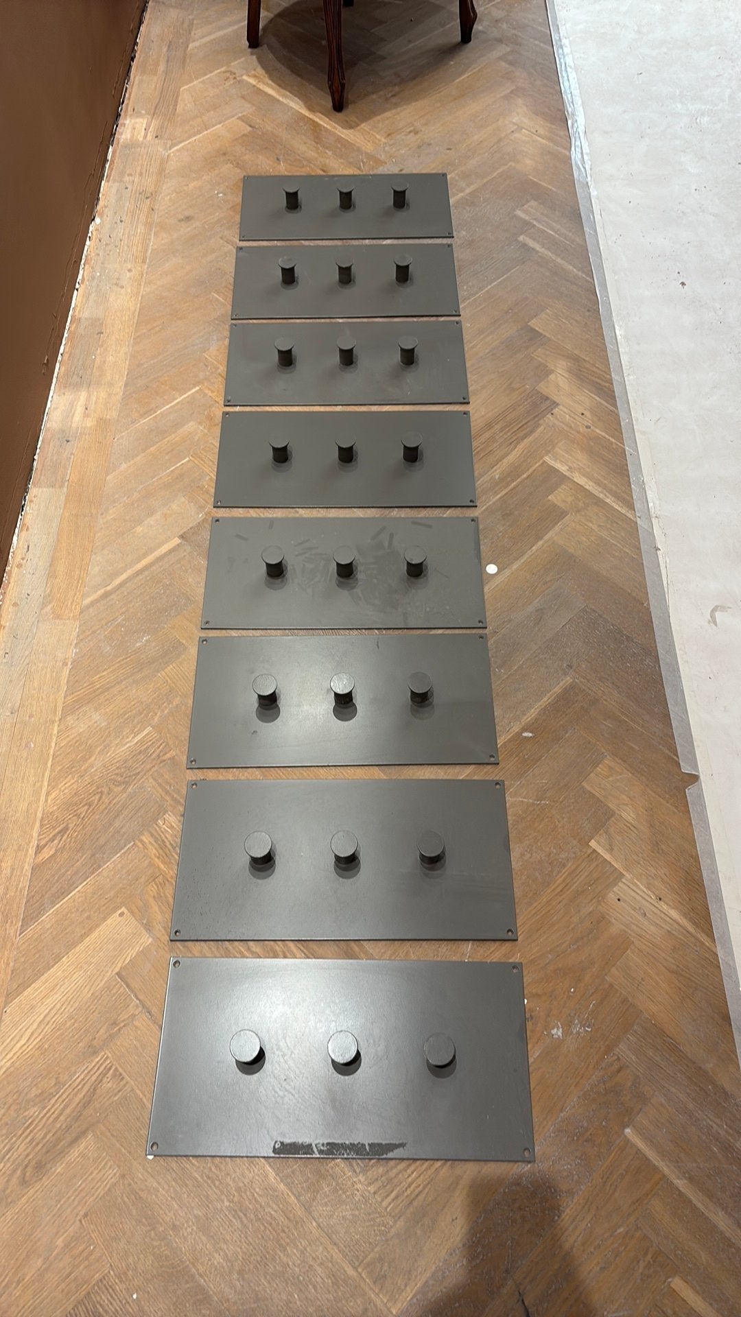Kapstok voor paskamers - 8 stuks, Wandkapstok, Ophalen of Verzenden, Zo goed als nieuw, Minder dan 100 cm