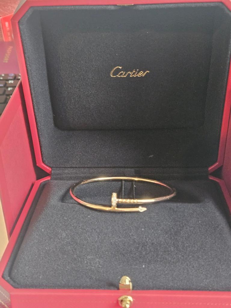 Cartier Juste un Clou Armband 18K geelgoud met Diamanten, Ophalen of Verzenden, Zo goed als nieuw, Met edelsteen, Goud