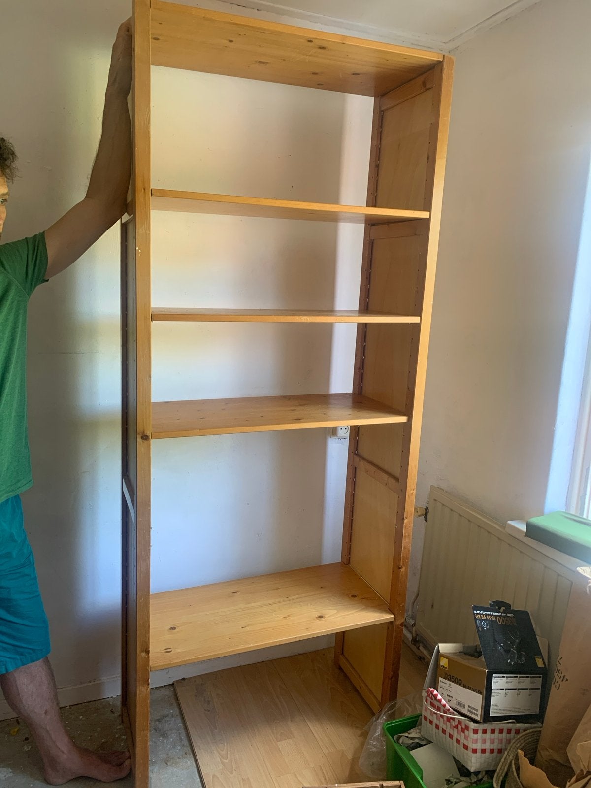 Lundia grenen boekenkast 210 x 40 x 80, Huis en Inrichting, Ophalen, Met plank(en), Gebruikt, 200 cm of meer