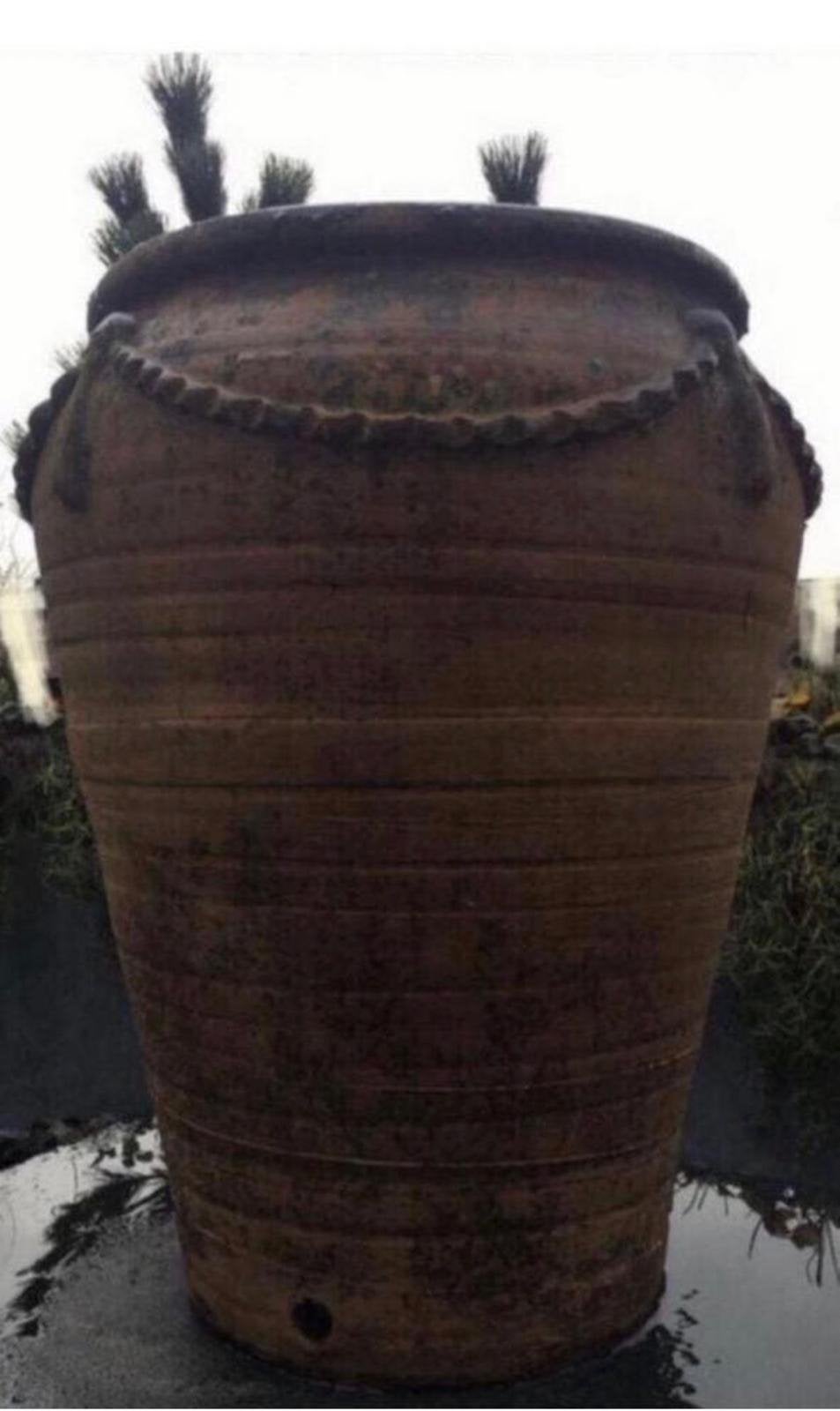 Prachtige antieke Toscaanse Terracotta vaas bloempot 57cm, Ophalen, Gebruikt